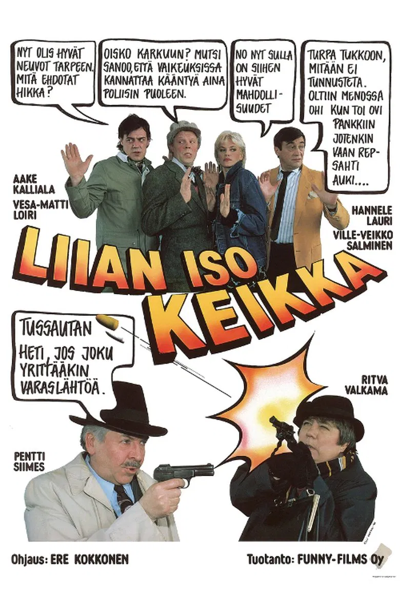 Liian iso keikka poster background