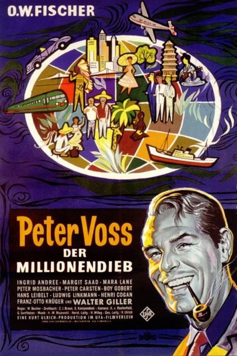 Peter Voss, der Millionendieb poster background