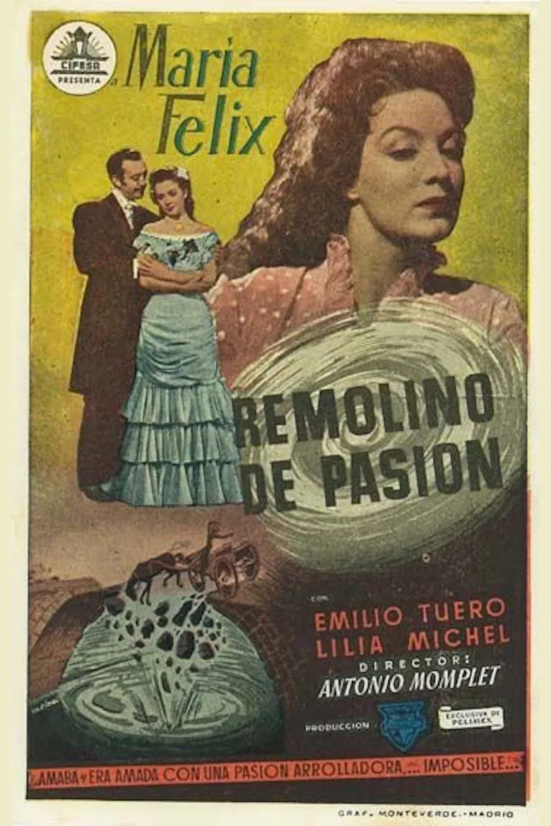 Remolino de pasión poster background