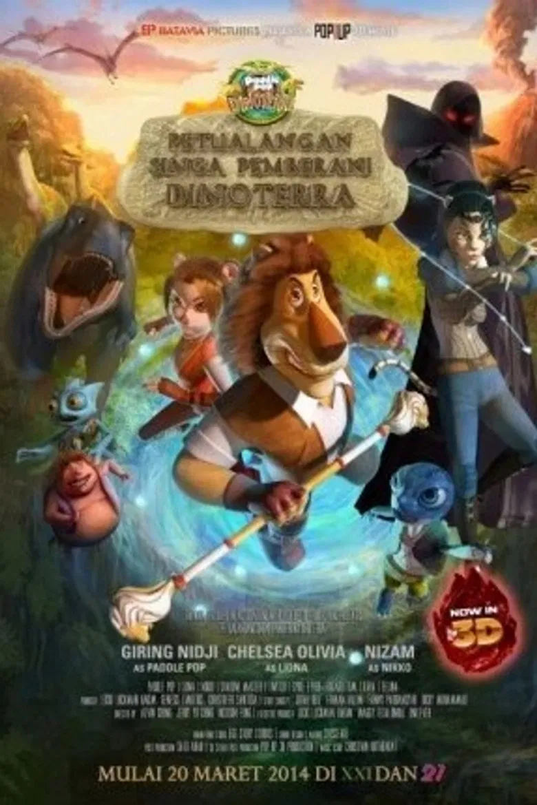 Petualangan Singa Pemberani Dinoterra poster background