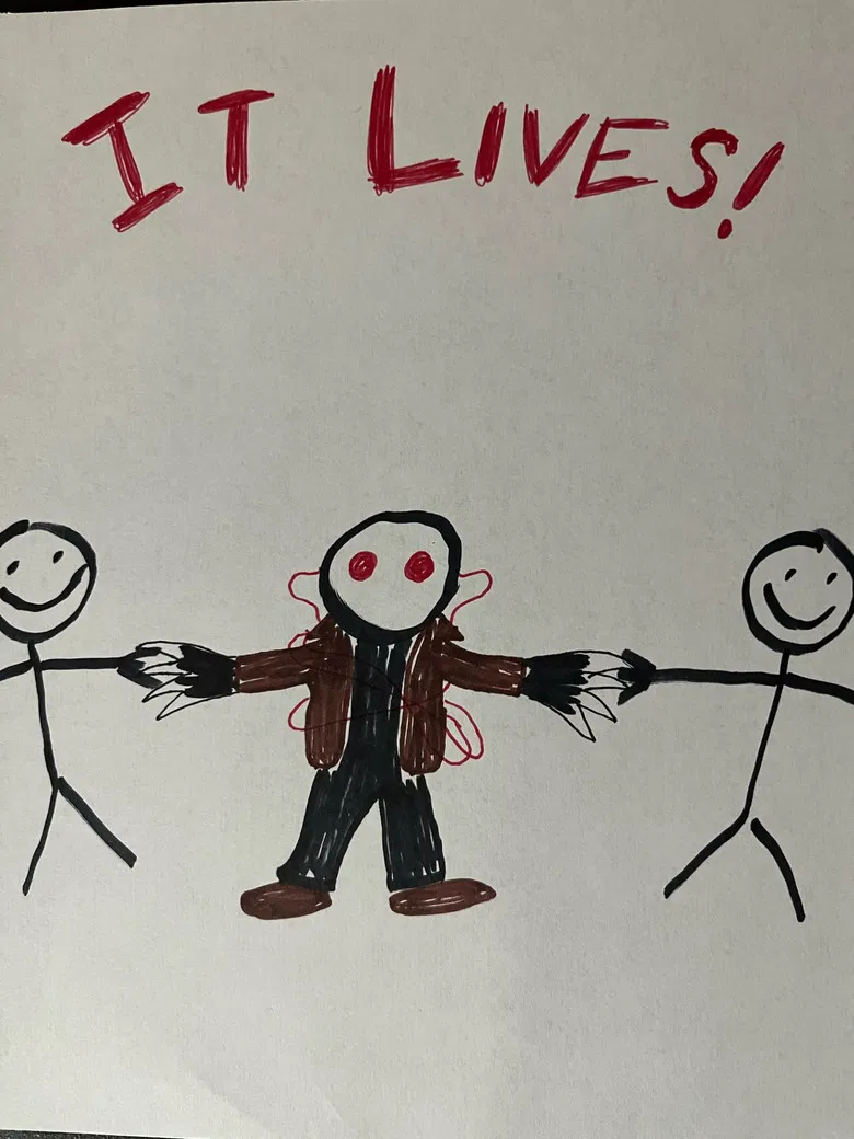 It Lives! poster background