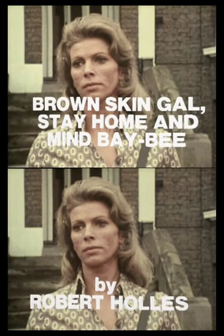 Brown Skin Gal, Stay Home and Mind Bay-Bee poster background