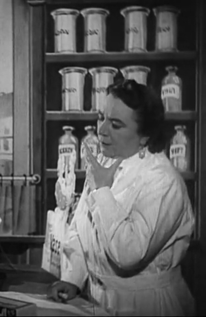 In der Apotheke poster background