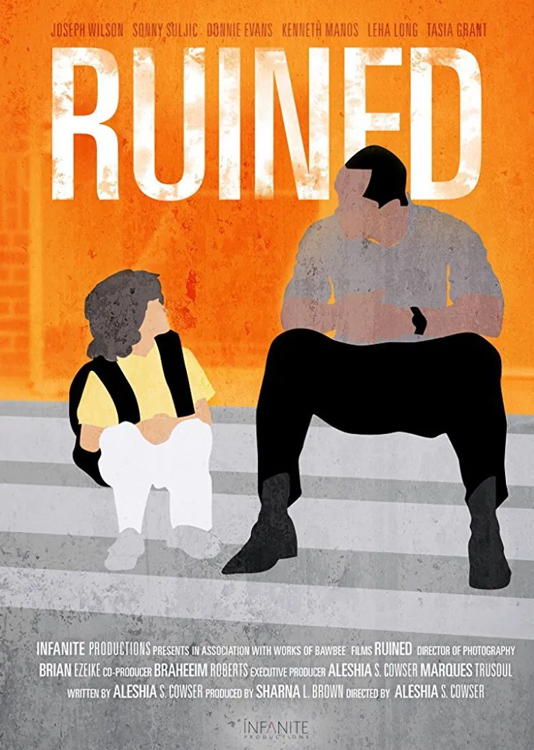 Ruined poster background