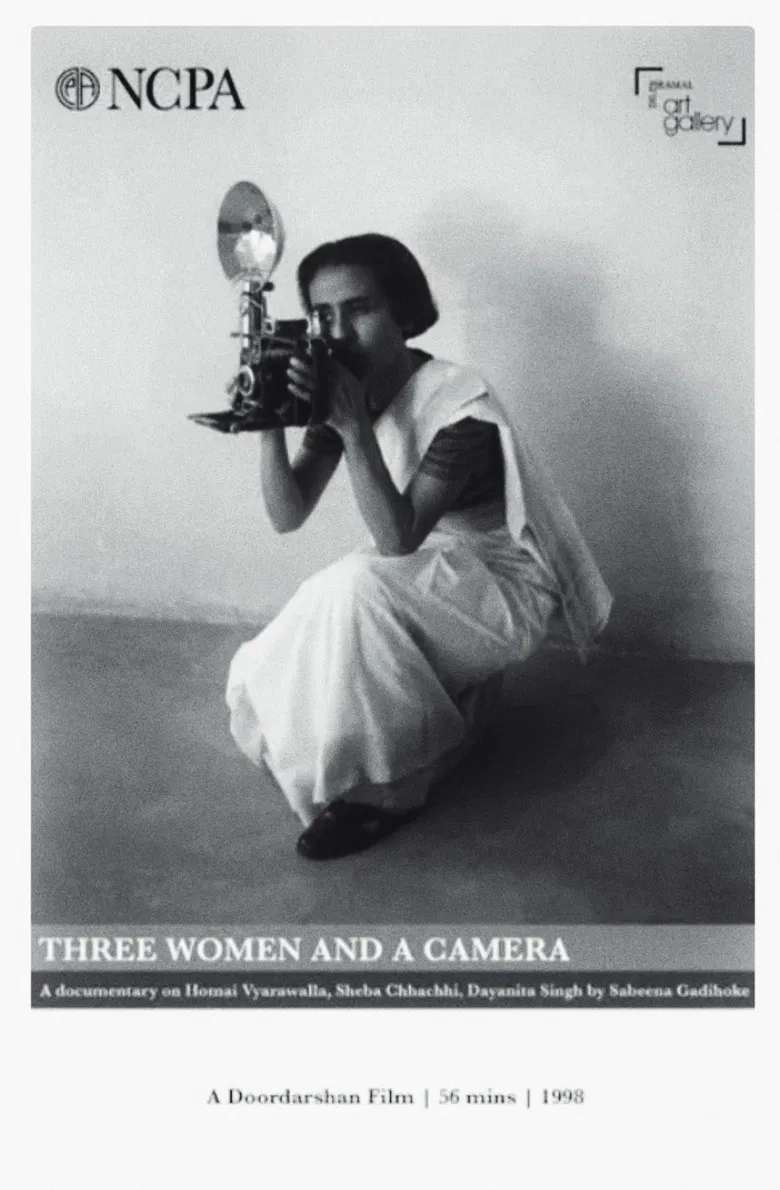 Three Women and a Camera poster background