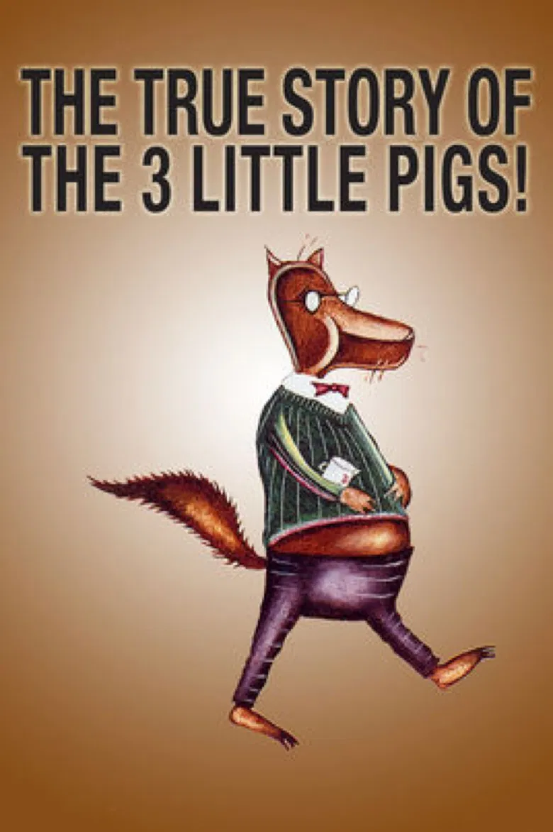 The True Story of the 3 Little Pigs! poster background