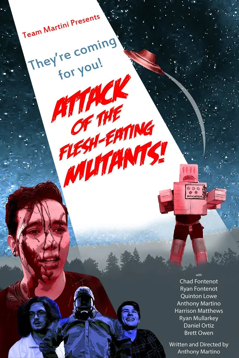 Attack of the Flesh-Eating Mutants poster background
