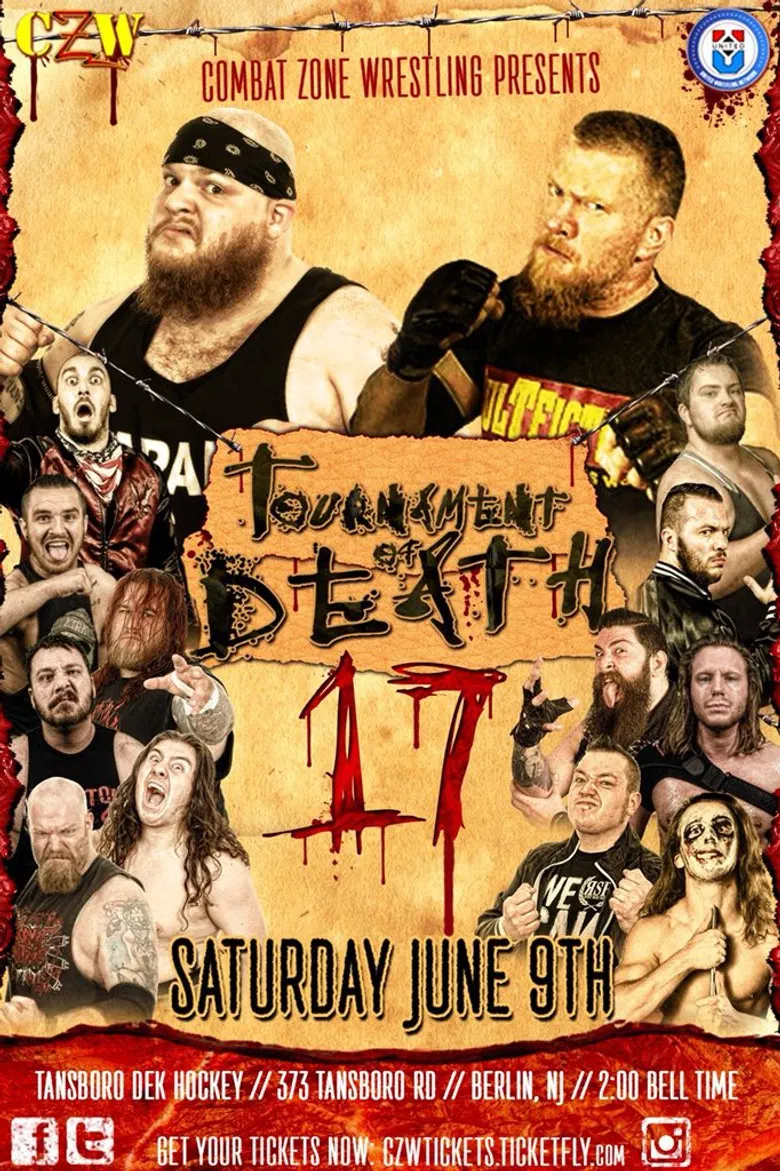 CZW Tournament of Death 17 poster background