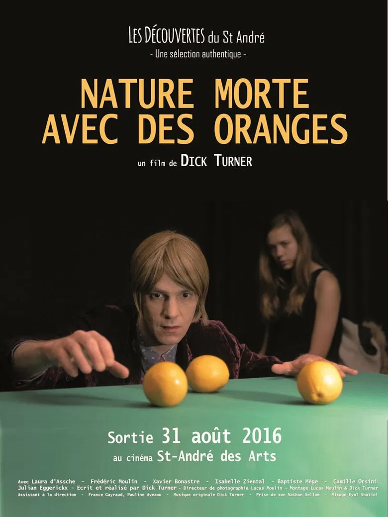 Nature morte avec des oranges poster background