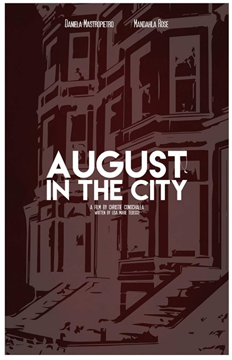 August in the City poster background