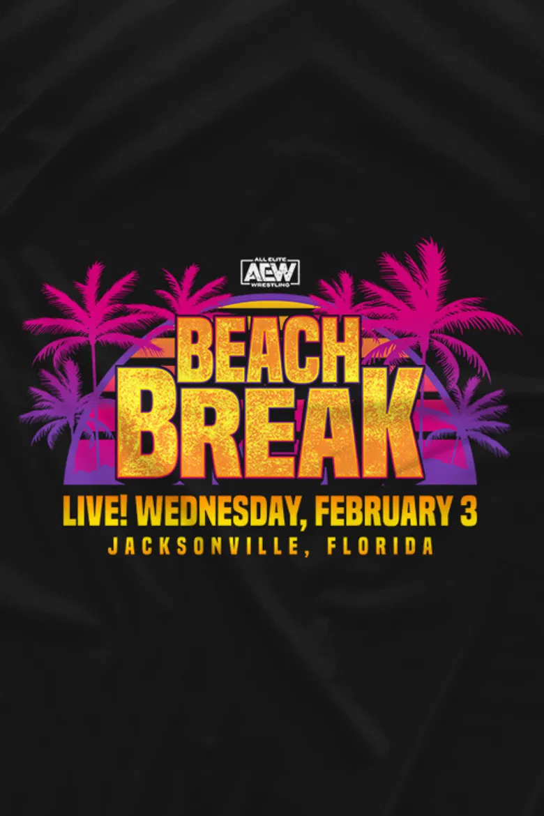 AEW Beach Break poster background