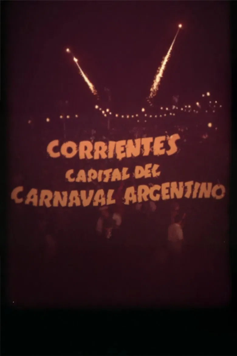 Corrientes, capital of the Argentine carnival poster background