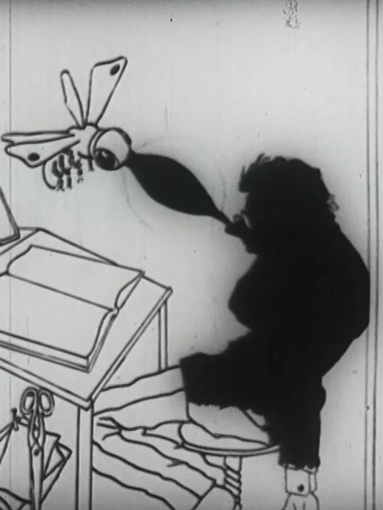 Der Schreiber und die Biene poster background