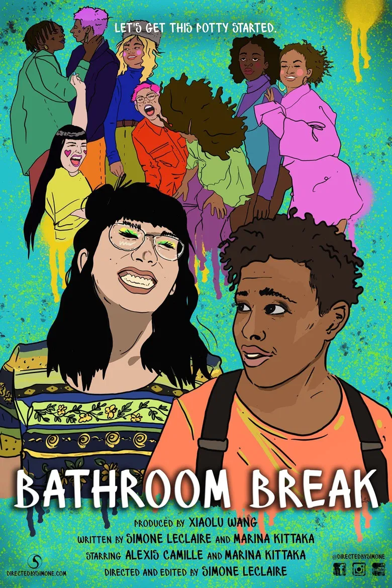 Bathroom Break poster background