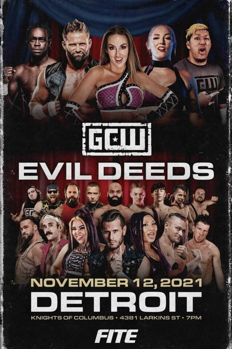 GCW Evil Deeds poster background