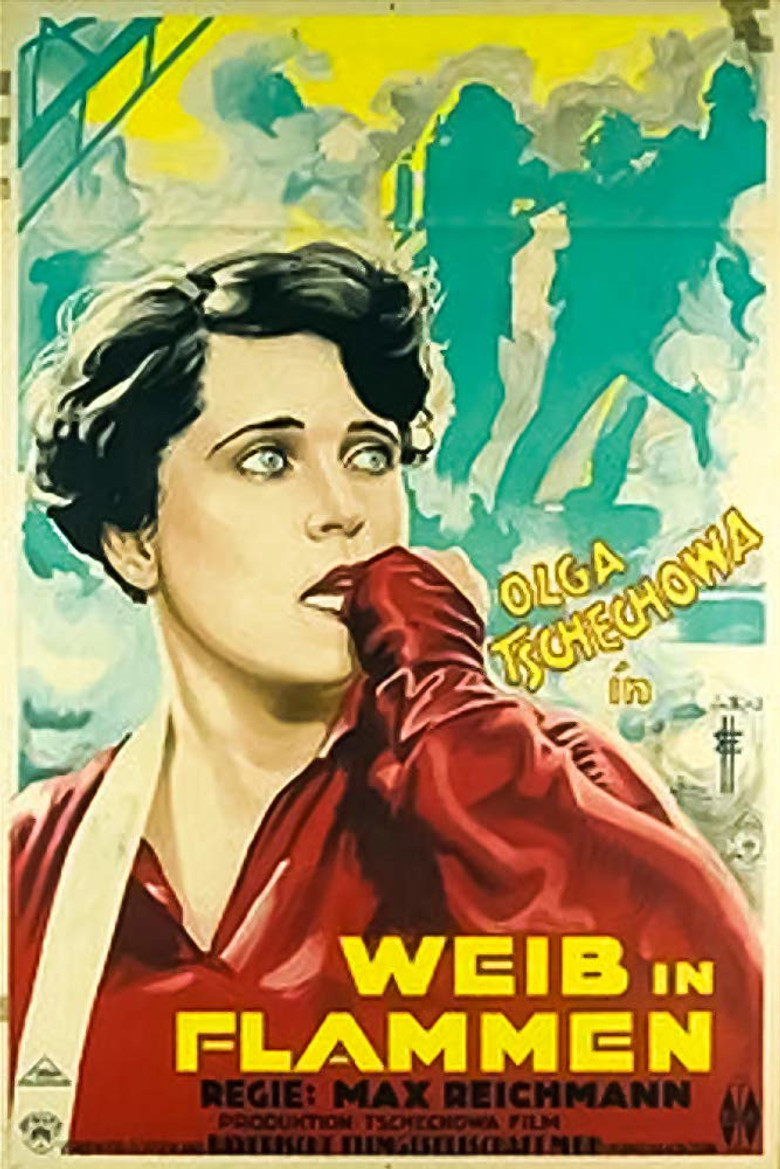 Weib in Flammen poster background