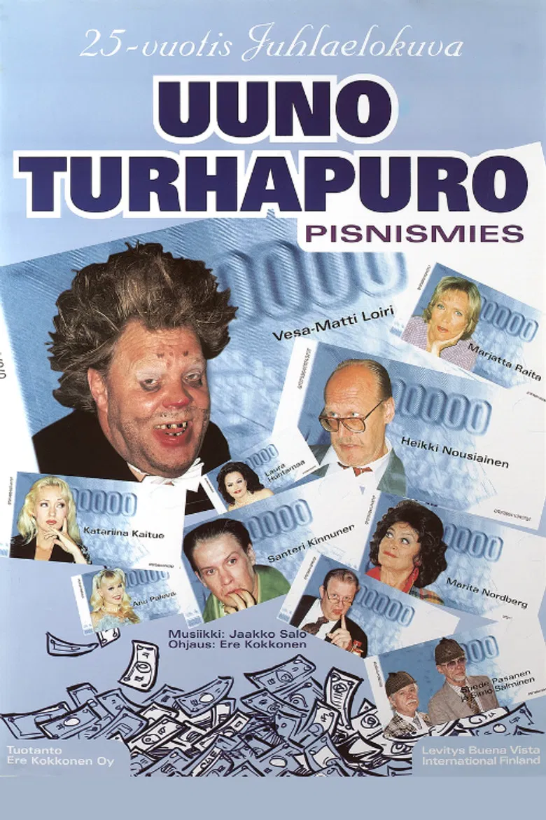 Johtaja Uuno Turhapuro pisnismies poster background