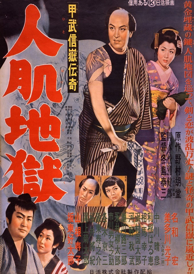 Kobushidake denki : hito hada jigoku poster background