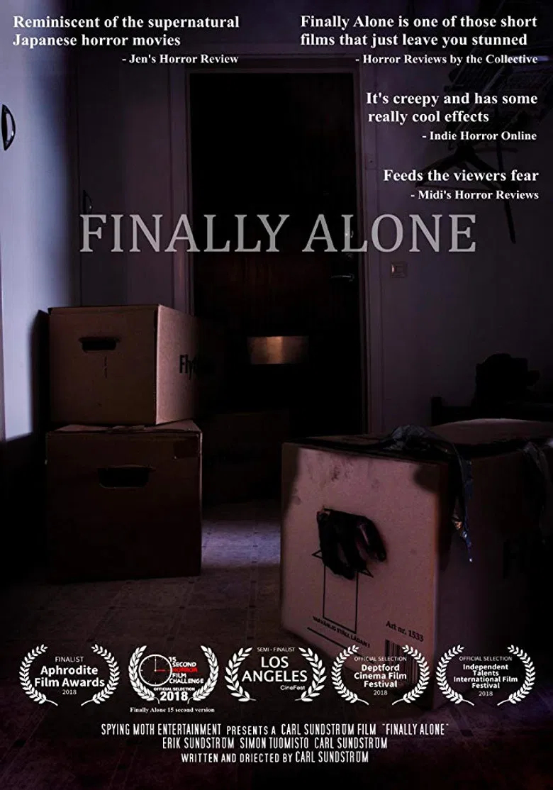 Finally Alone poster background