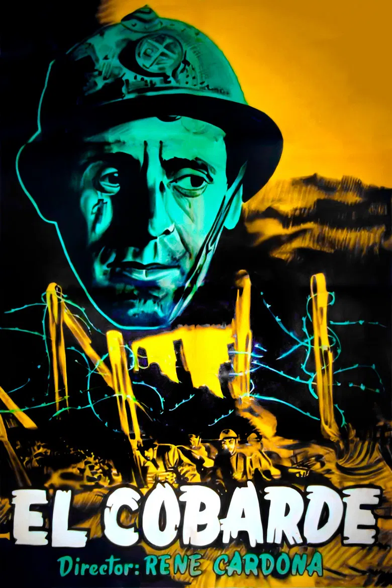 El cobarde poster background