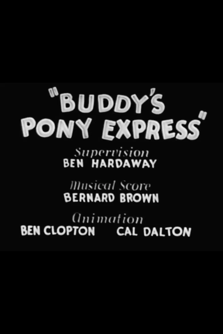 Buddy's Pony Express poster background
