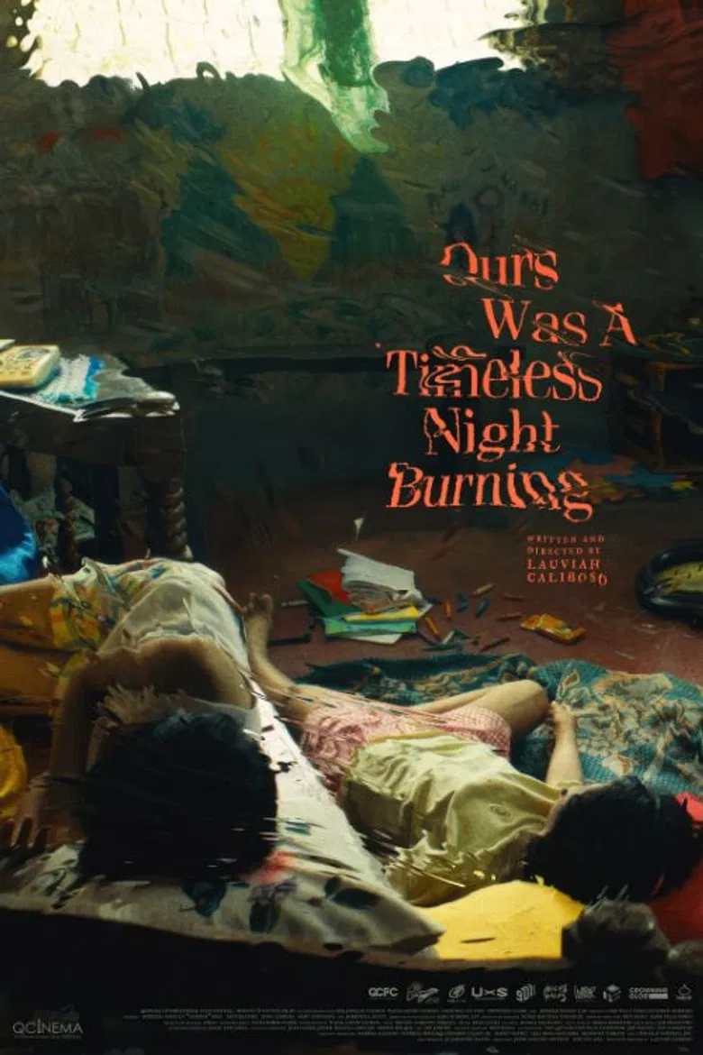Ours Was A Timeless Night Burning poster background