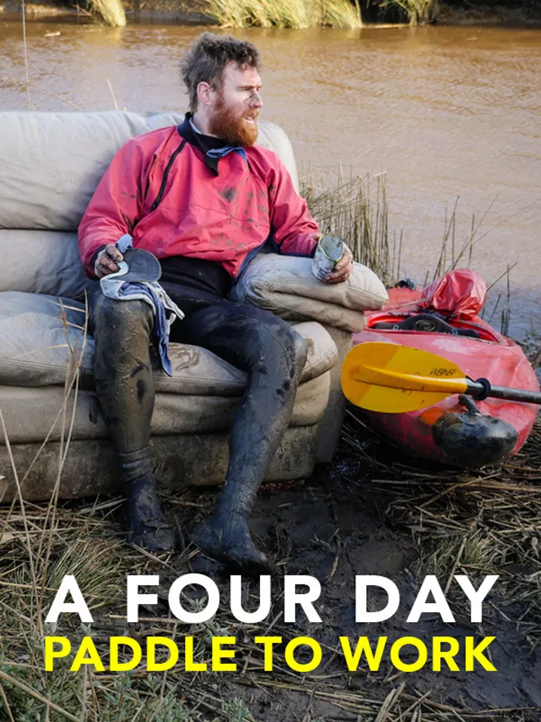 The Commute: Paddling to Work poster background