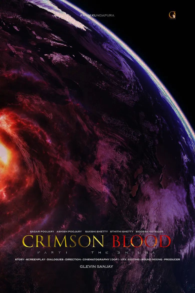 Crimson blood poster background