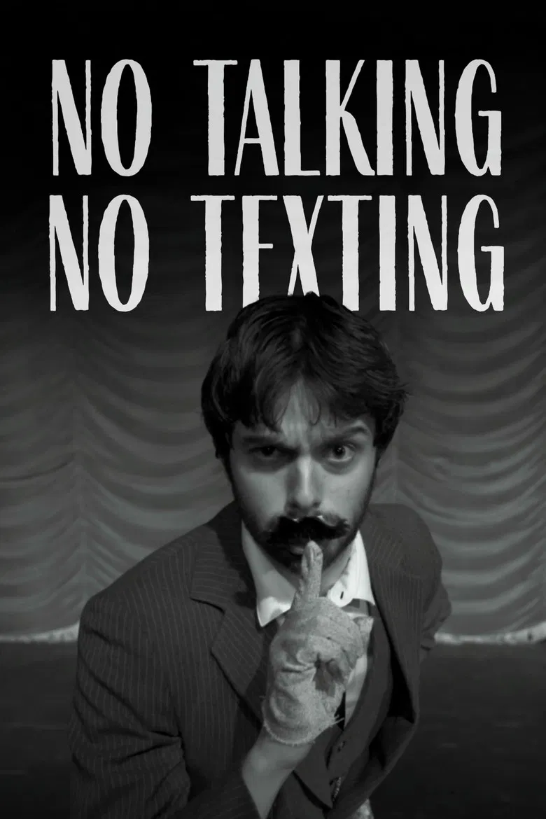 No Talking, No Texting poster background