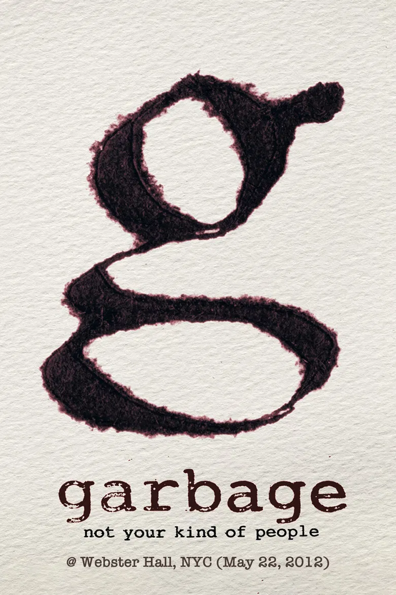 Garbage: Live in NYC poster background