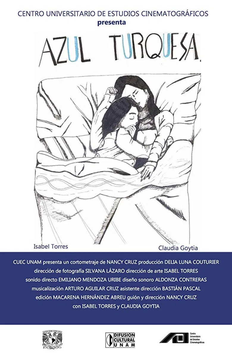 Azul turquesa poster background