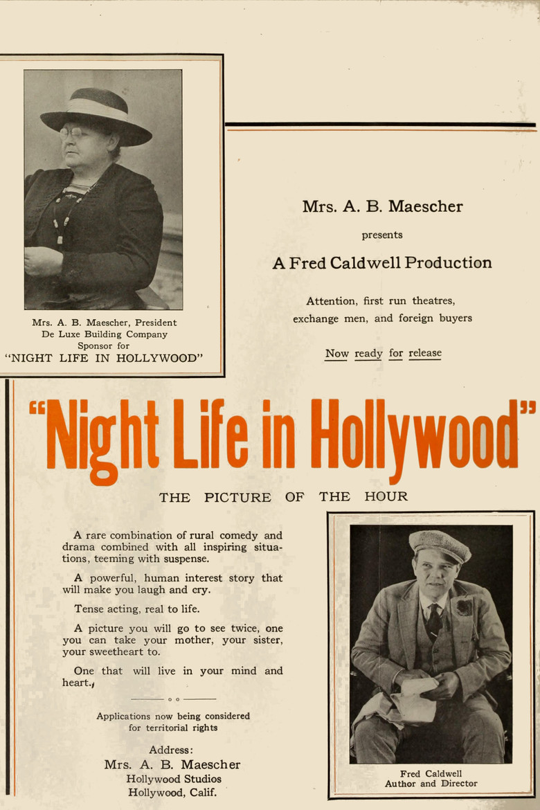Night Life in Hollywood poster background