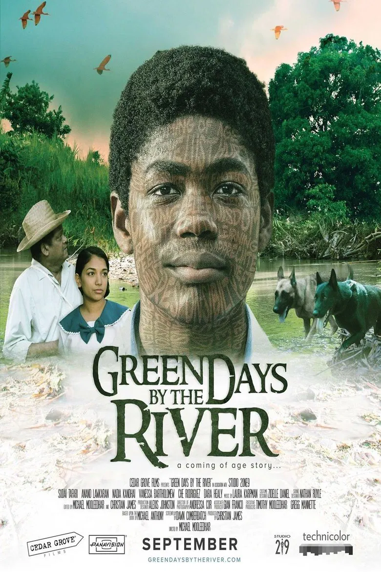 Green Days by the River poster background