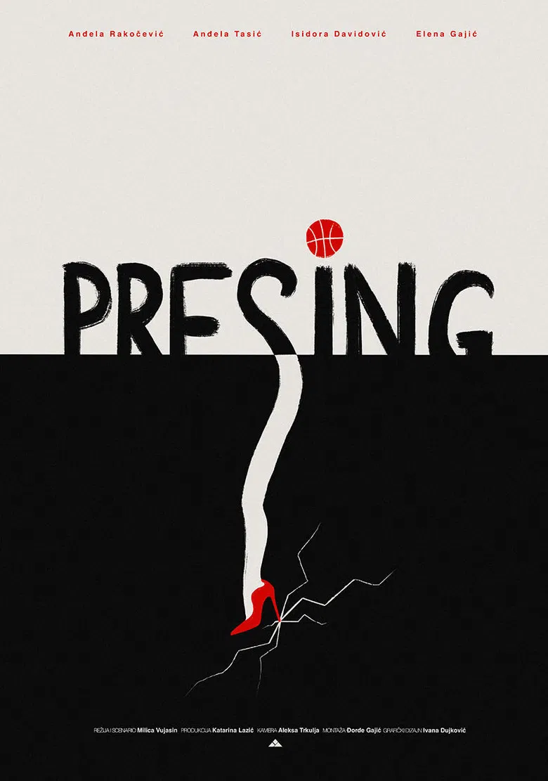 Pressing poster background