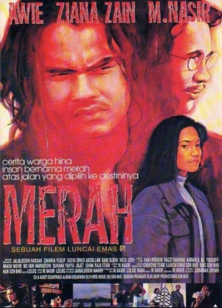 Merah poster background