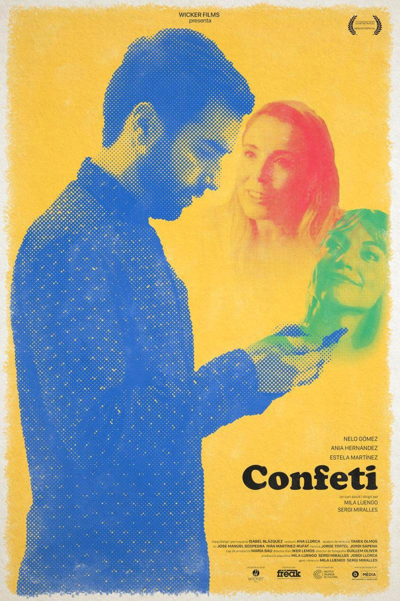 Confeti poster background