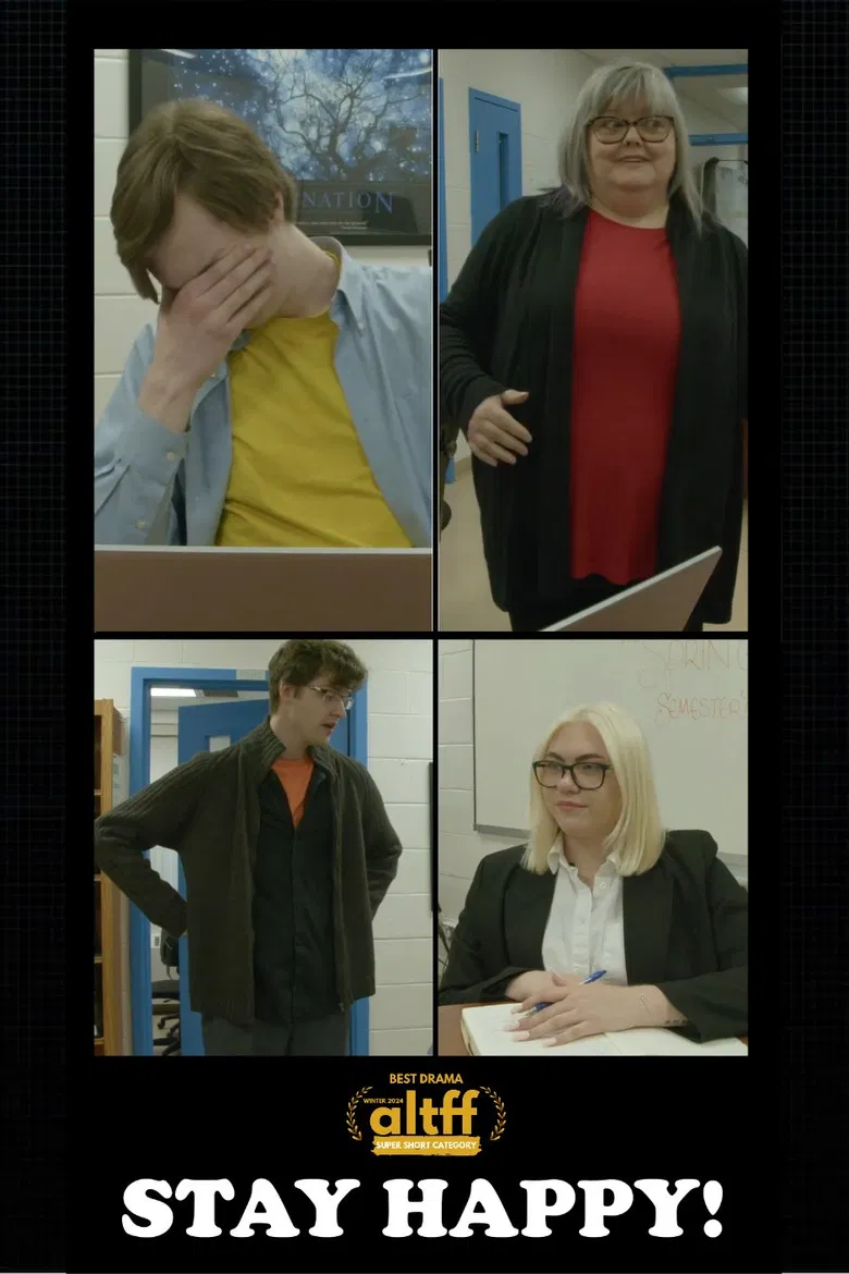 Stay Happy poster background