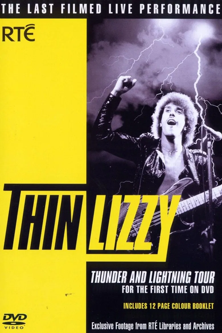 Thin Lizzy: Thunder and Lightning Tour poster background
