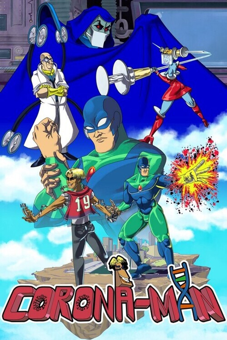 Corona-Man poster background