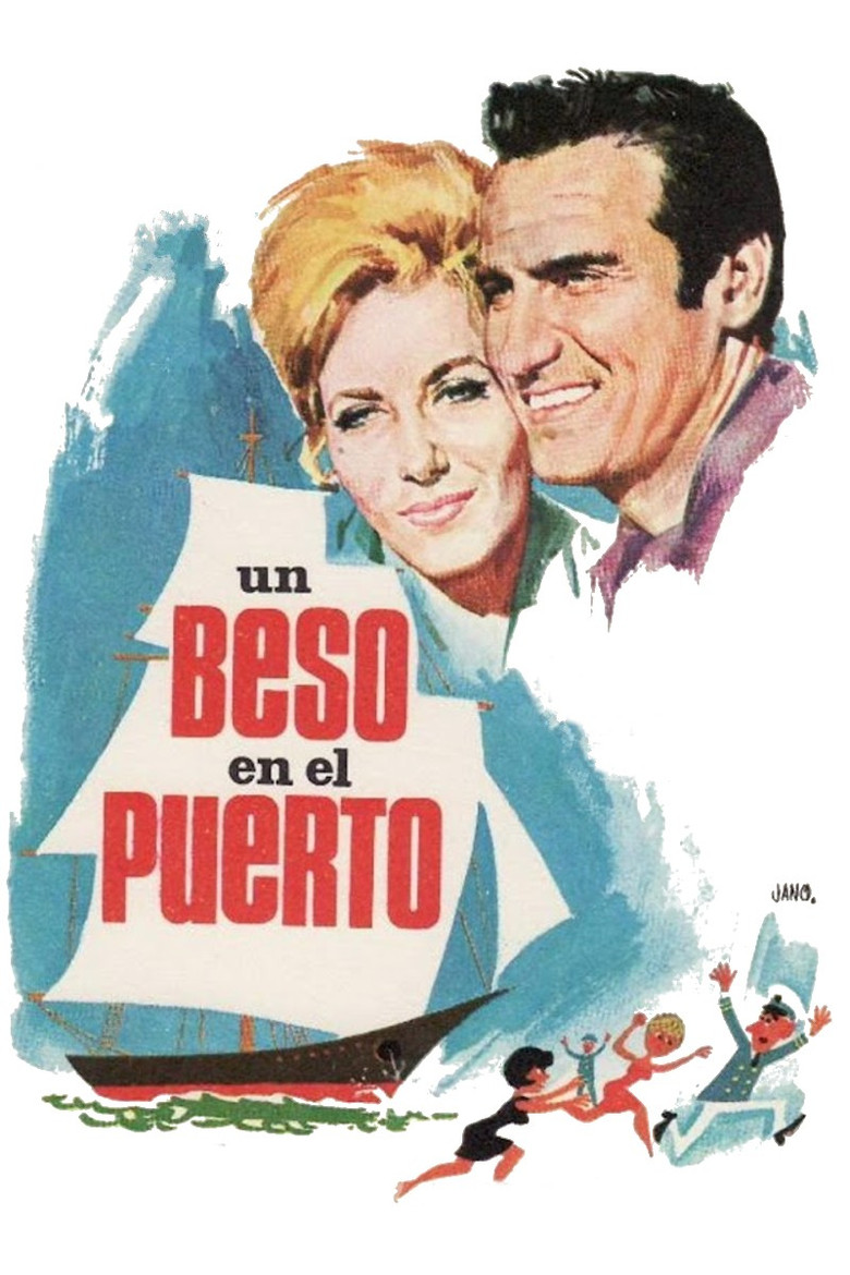 Un beso en el puerto poster background