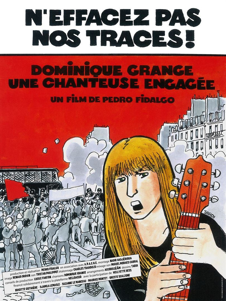 N'effacez pas nos traces ! Dominique Grange, une chanteuse engagée poster background