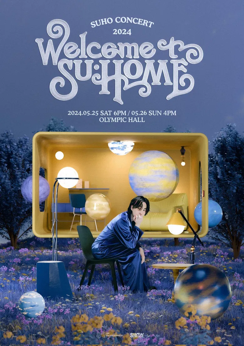 Suho Concert 2024 'Welcome to SU:HOME' poster background