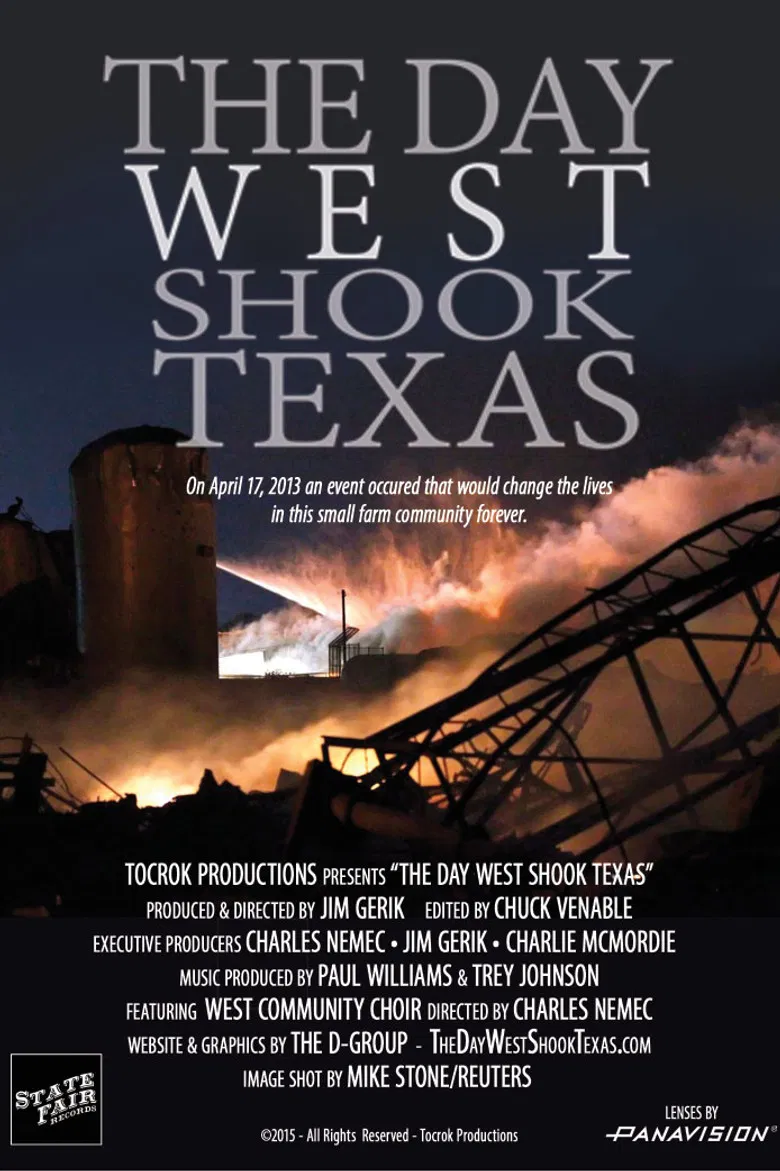 The Day West Shook Texas poster background
