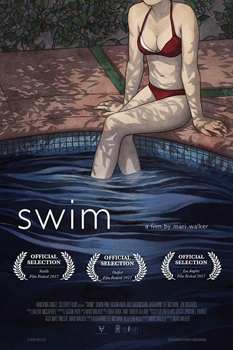 Swim poster background