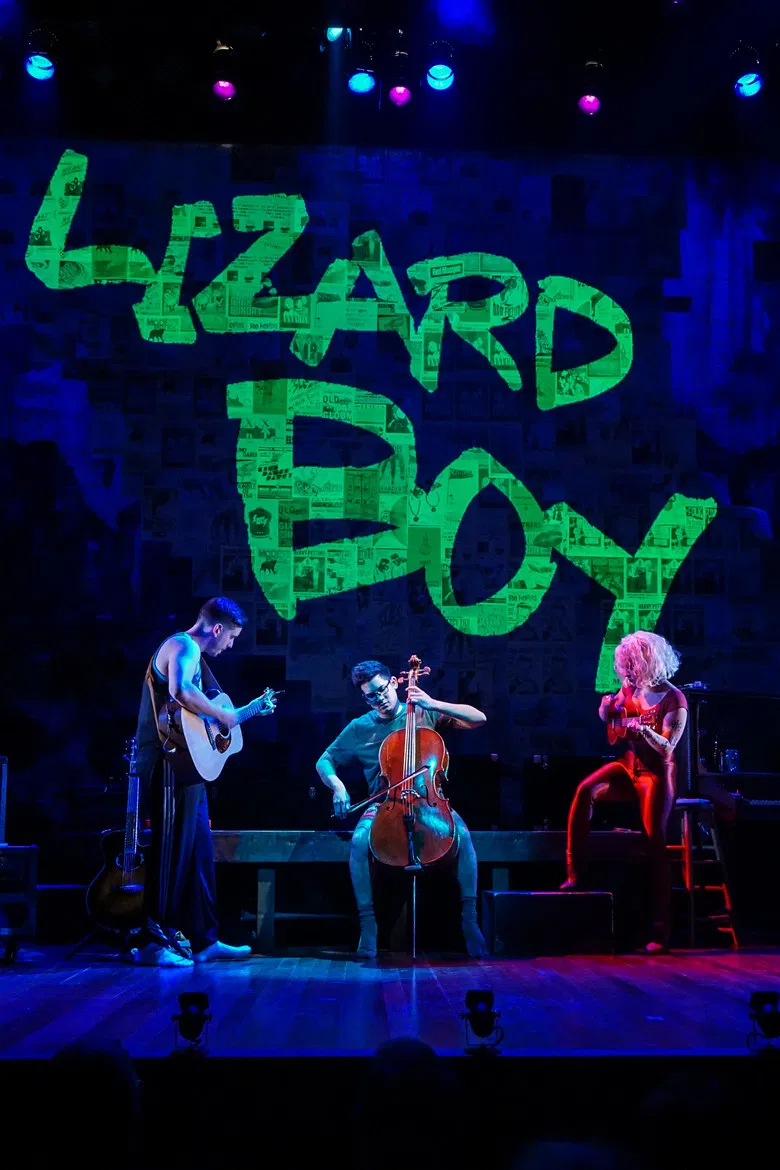 Lizard Boy, A New Musical poster background