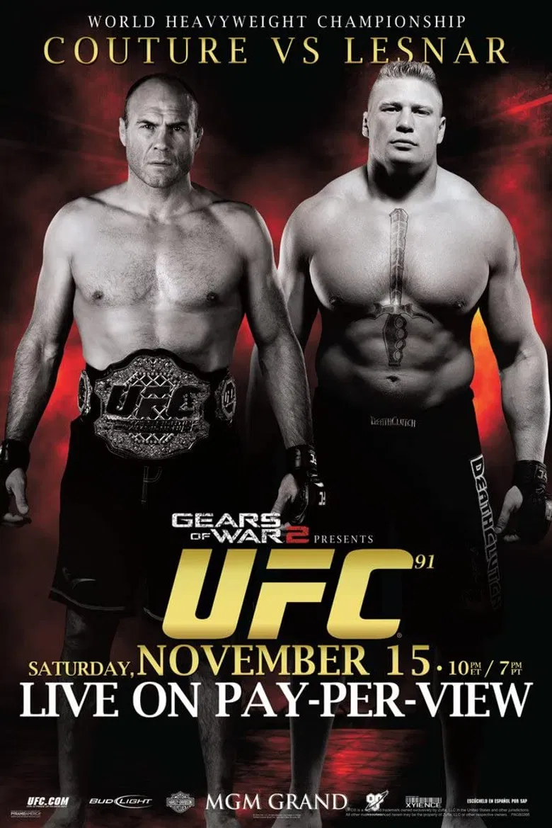 UFC 91: Couture vs. Lesnar poster background