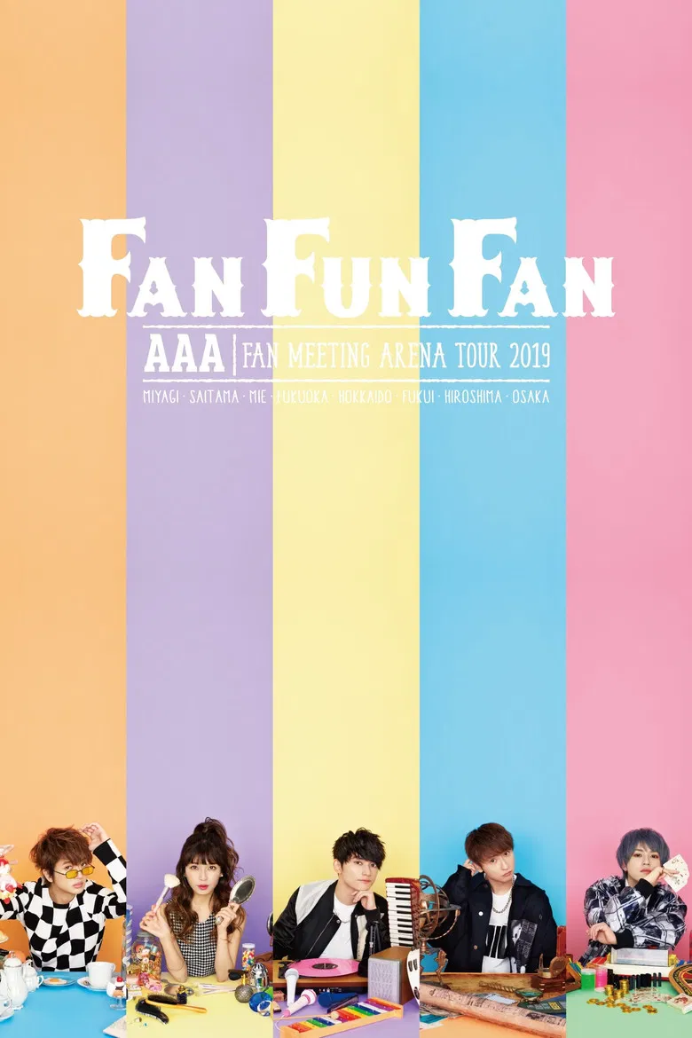 AAA FAN MEETING ARENA TOUR 2019 ～FAN FUN FAN～ poster background