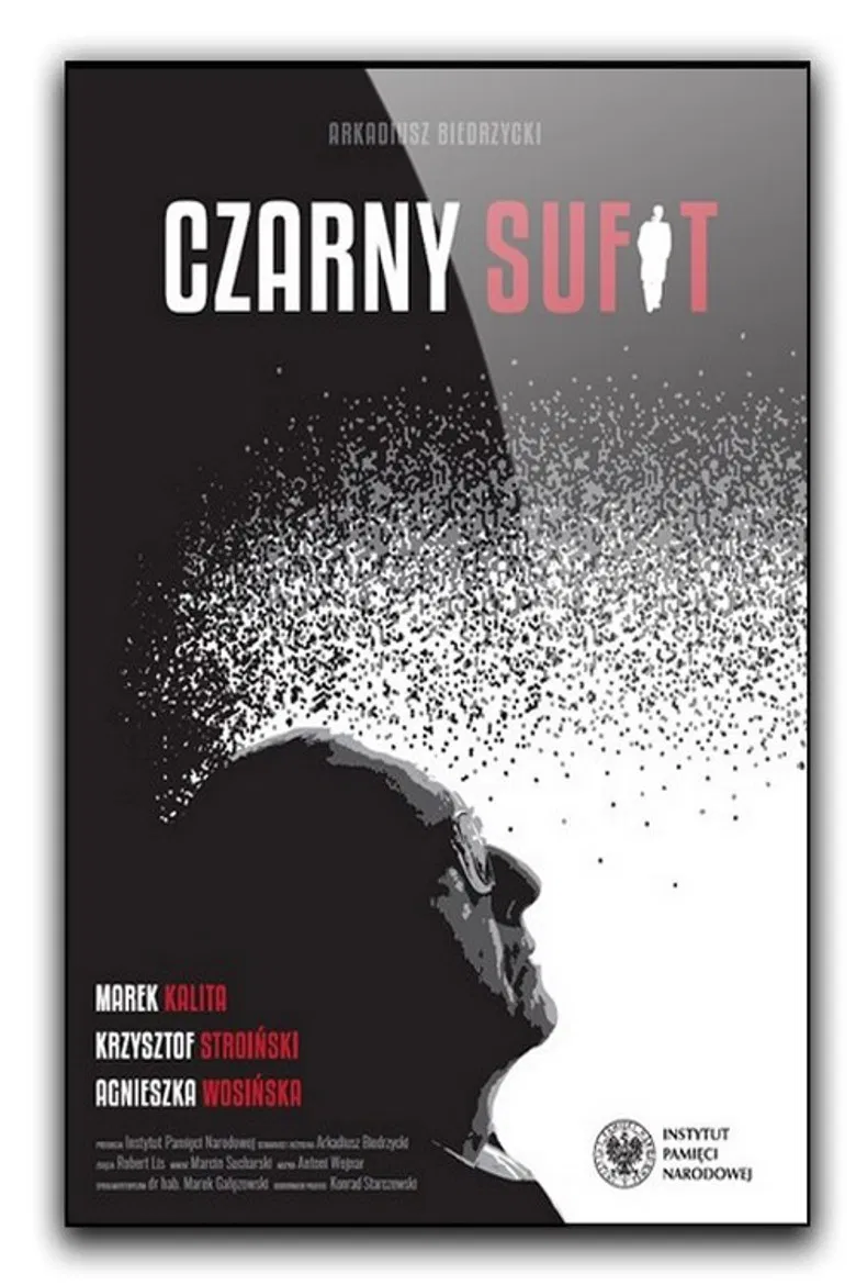 Czarny sufit poster background