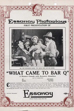 What Came to Bar Q poster background